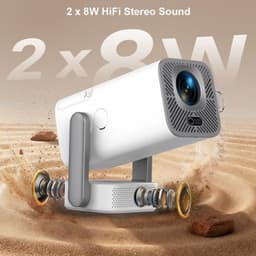 Beamer Android 13 - 750 ANSI Lumen - Full HD 1920 x 1080 Resolutie - LED Projector - Voor Thuisbioscoop En Presentaties — thumbnail 1