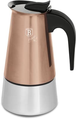 Mokapot voor inductie, 9 kopjes, Rosegold Metallic Line — thumbnail 3
