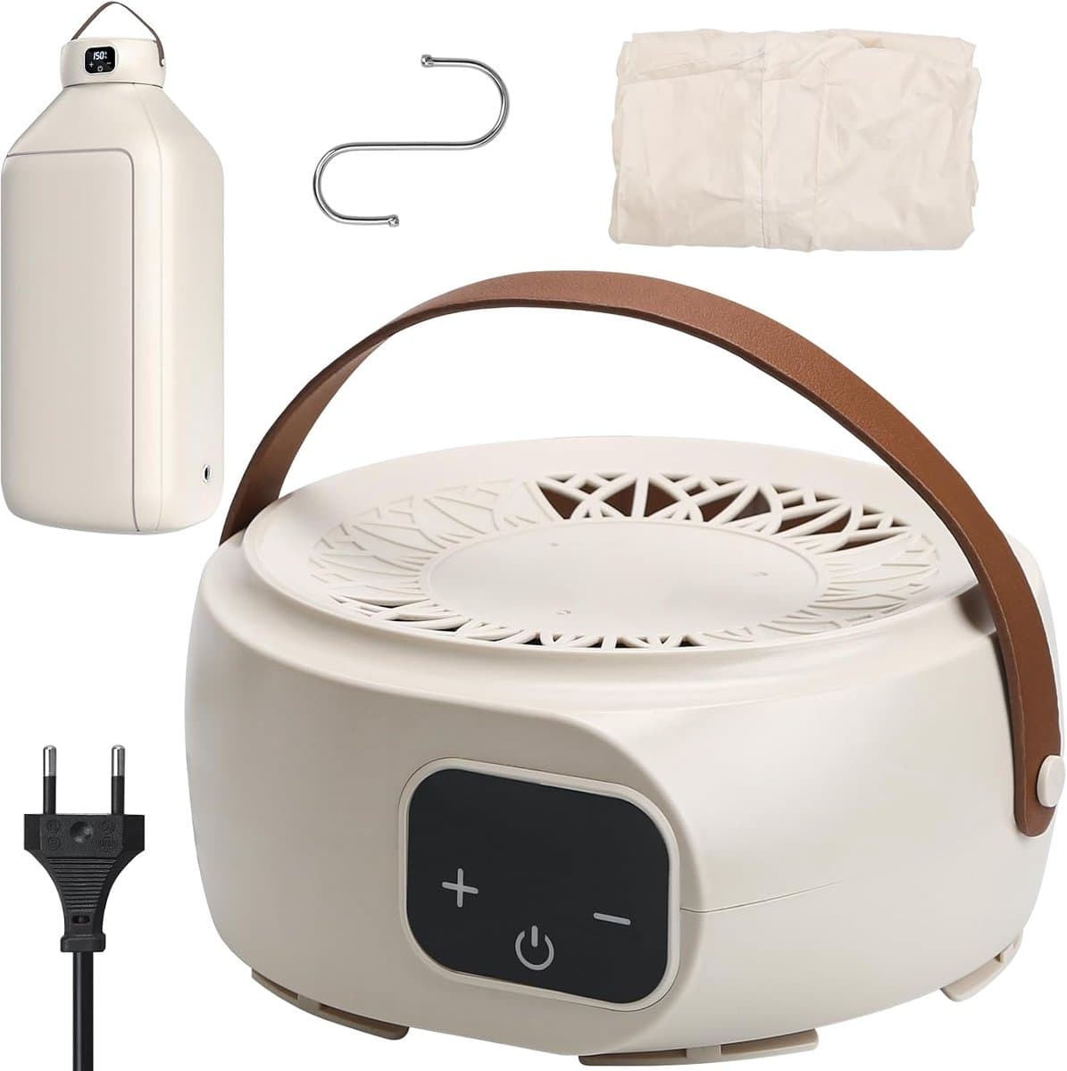 Draagbare elektrische wasdroger - 500 W, opvouwbaar, warmtepomp, timer, automatische uitschakeling, led-display, mini-wasdroger, sneldrogend voor kleding, ondergoed — afbeelding 1