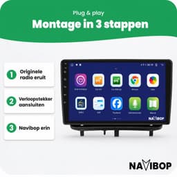 Navibop Autoradio geschikt voor Opel Corsa D 2007 t/m 2012 - Draadloos Apple CarPlay & Android Auto - 9 inch touchscreen - Android 15 - 4GB/64GB - Navigatie - Bluetooth - DAB+ ready - 2 din - 2007 2008 2009 2010 2011 2012 — thumbnail 4