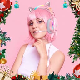 VHV - Gaming headsets met Microfoon - Kattenoor Headphones - Koptelefoon - Hoofdtelefoon met kabel - Noise Cancelling Microfoon - Surround Sound - RGB Verlichting - PC, Laptop, PS4, PS5, Xbox, Switch — thumbnail 3
