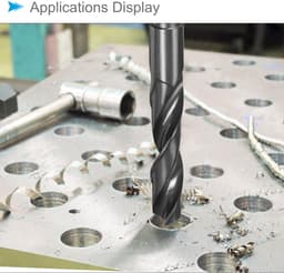 Verminderde schacht, spiraalboor, 30 mm, snijrand, 1/2 inch schacht, nitride gecoat, snelstaal, 9341 rotatie, boorinzetstukken - (toepassingen: voor roestvrij staal, metaal, hout) — thumbnail 4