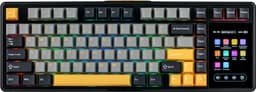EPOMAKER x AULA L99 - Grijs / Geel - Mechanisch Gaming Toetsenbord – 96% Layout – Groot LCD Display – RGB – Tri-Mode – Hot-Swappable – Draadloos & Bedraad — thumbnail 4