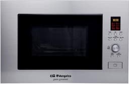 Inbouwmagnetron - Oven met grillfunctie - Voor het snel bereiden van maaltijden - Roestvrij staal - 23 liter - Zilver — thumbnail 1