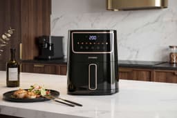 Hyundai Electronics - Digitale airfryer met Kleurendisplay - 4.2 Liter - Zwart Rosegoud — thumbnail 4