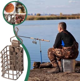 Feeder Aas Kooi - Voedermand, Catfish Aas Stands Voor | Zoetwater Aas Kooi Voor, Water Voedermand — thumbnail 5