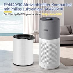 1 stuk FY4440/30 vervangingsfilter compatibel met Philips 4000i (AC4236/10) luchtreiniger, 3-in-1 zeer efficiënte True HEPA-filtervervanging, filter FY4440/30 — thumbnail 3