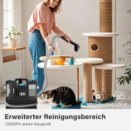 Waszuiger en tapijtreiniger met sterke zuigkracht en dierenhaarborstel — thumbnail 3
