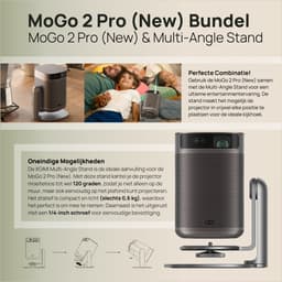 XGIMI MoGo 2 (GTV) Pro Draagbare Smart-Projector met Statief – Full HD 1080p – 400 ISO Lumen – Google TV met Netflix – Dolby Audio — thumbnail 2