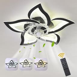 Dimbare Plafondventilator met Ledlicht en Afstandsbediening voor Woonkamer en Slaapkamer — thumbnail 5