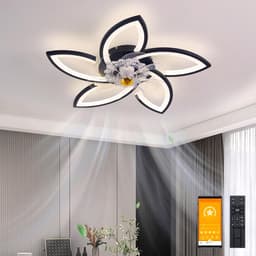 Moderne Dimbare Plafondventilator met Verlichting en Afstandsbediening — thumbnail 4