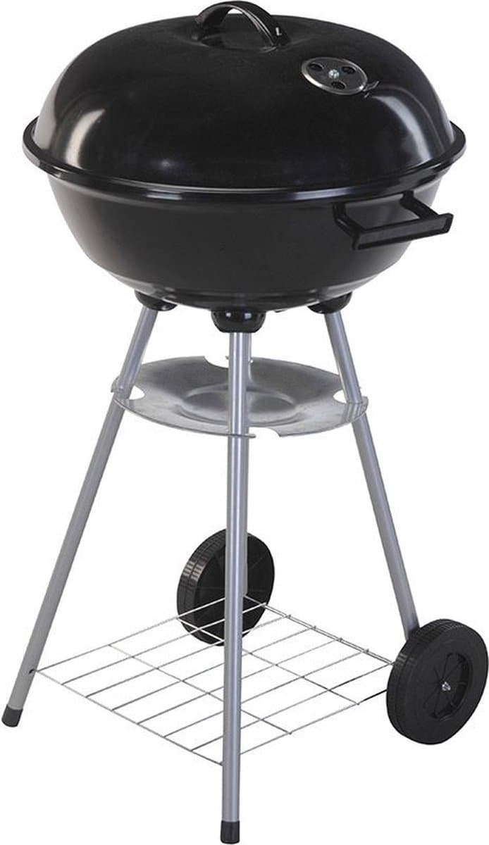 ProGarden Kogelbarbecue op wielen 46 cm zwart — afbeelding 1