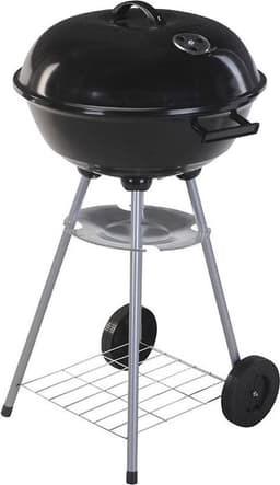 ProGarden Kogelbarbecue op wielen 46 cm zwart — thumbnail 1