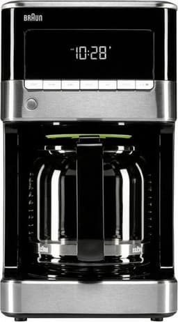 BRAUN PurAroma 7 KF7120 - Koffiezetapparaat met Glazen kan - 1,5 l - Zilver — thumbnail 1