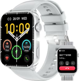 Blackview Smartwatch Voor Dames - Activity Tracker -1,91 inch Slim Horloge Met Touchscreen met zaklamp - Bluetooth Watch -Zilver — thumbnail 1