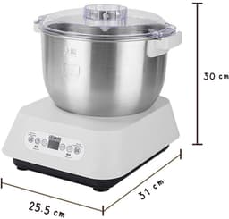 Klarven® Deegmachine Wit - Automatisch Kneden en Thermostatische Fermentatie - Intelligente Timer, Elektrische Deegmixer met Grote Capaciteit — thumbnail 4
