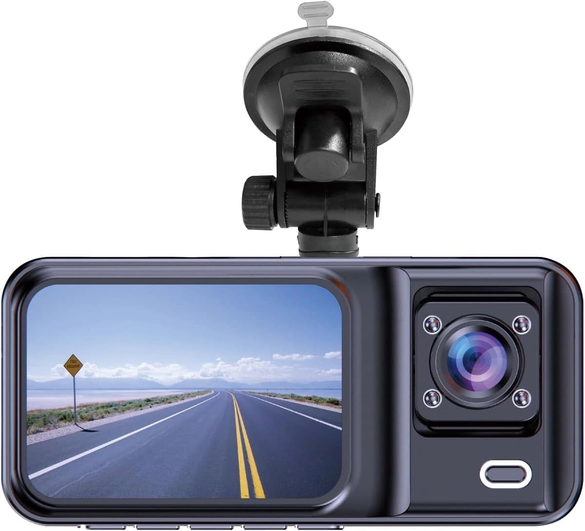 SnelShoppen - Dual Dashcam 120° Kijkhoek met Voor- en Interieurcamera, G-Sensor, Automatische Opname, Draagbare Camera voor Auto, 5V Voeding, Originee — afbeelding 1