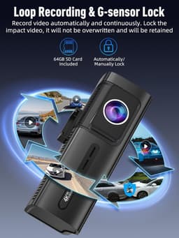 Auto Camera - Rijcamera - Veiligheid Onderweg - 3 Kanaals Opname - 3.1 Inch Scherm - Zwart — thumbnail 5