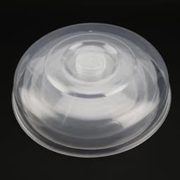 Dailygoods- Voedselafdekkingen Set van 8 - Kunststof Plaatafdekkingen - Hittebestendig - Stoomventilatiegat - Maten 14/17/20/23 cm - Transparant PP-plastic - Magnetronhoezen — thumbnail 5