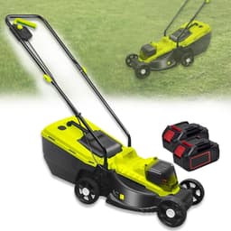 Elektrische Grasmaaier - Accu grasmaaier - Gazon Onderhoud - Borstelloze Motor - 45L Opvangbak - Zwart — thumbnail 1