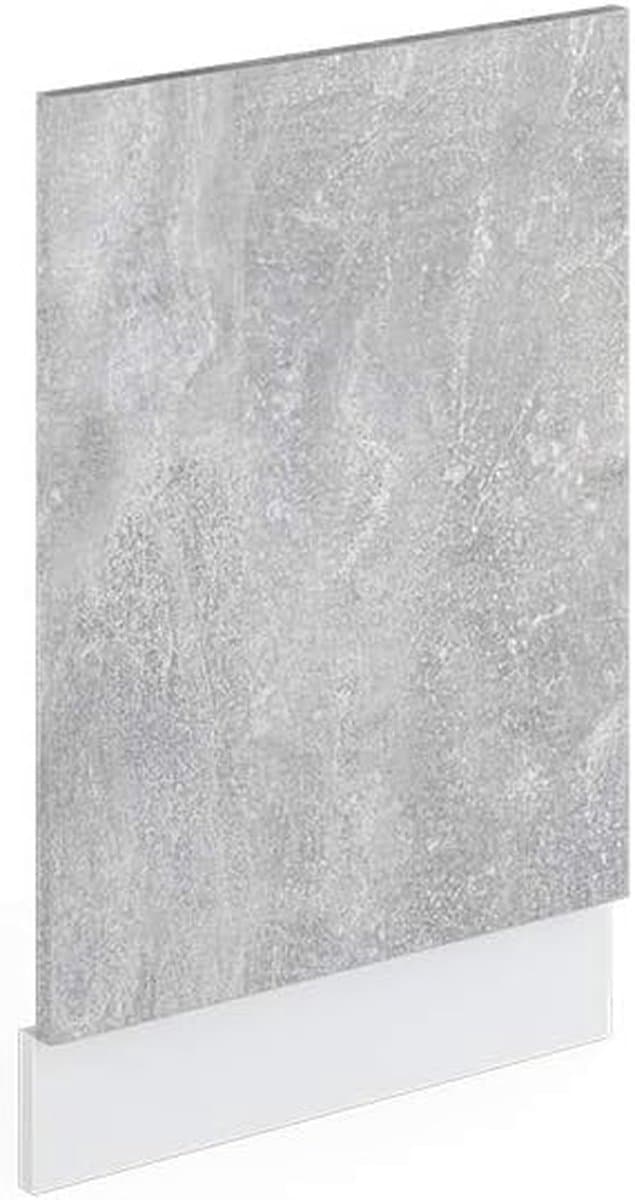 Vaatwasmachine frontpaneel - Keukenfront - Keukenopslag - Verstelbare poten - 45 cm breed - Betonlook — afbeelding 1