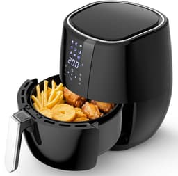 ITRONIQ Airfryer XXL 4,5 Liter - Heteluchtfriteuse 1500W - 7-in-1 Airfryer - Digitaal Touchscreen - 8 Programma's - Zwart — thumbnail 1