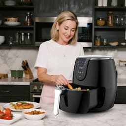 Casa Living Heteluchtfriteuse - 3,5L Airfryer - 1500W Vermogen - 12 Programma's - Vaatwasserbestendige Bak - Compact Design — thumbnail 2