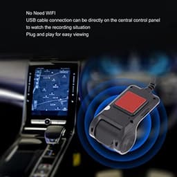 USB Dashcam, 1080P HD DVR Dual Auto Rij Recorder met Loopopname, Nachtzicht, Bewegingsdetectie, ADAS Afstandswaarschuwing Auto Recorder voor Voertuigen — thumbnail 3