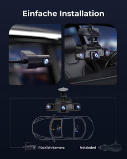 360 Graden Dashcam voor Auto - HD Video - Nachtzicht en GPS - Voor alle voertuigen — thumbnail 5