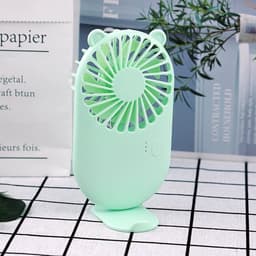 Draagbare mini-ventilator voor reizen en kantoor, oplaadbare USB-bureauventilator met 3 standen voor de zomer — thumbnail 5