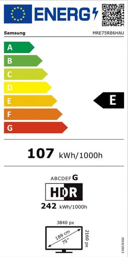 Samsung MRE75R86HAUXXN tv 190,5 cm (75") 4K Ultra HD Smart TV Wifi Zwart — thumbnail 2