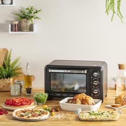 Elektrische Oven - Compacte Oven - Dagelijks Koken - 6 Kookmodi - 19 Liter - Zwart — thumbnail 4