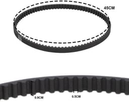 Aandrijfriem 6,1 meter - Compatibel met Art.8846/8847/8848 - Nylon - 1,6 mm doorsnede - 6 x reservedraadspoel - Grijs - Grasmaaier — thumbnail 3