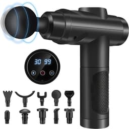 NIVA® Masage Gun - Massagepistool voor Schouders, Lichaam, Rug en Ontspanning - Percussie Massageapparaat voor Spieren - Zwart - 10cm x 10cm x 10cm — thumbnail 1
