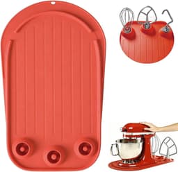 SnelShoppen - Mixer Slider Mat voor Staande Mixer - 3 Opbergvakken voor Accessoires - Siliconen Schuifmat voor 5 Liter Keukenmachine - Ideaal voor Keu — thumbnail 1