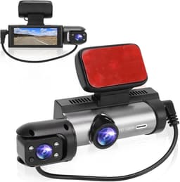 SnelShoppen - 3.16" Auto Dashcam, Dubbele Autorij Recorder met HD Nachtzicht, Achteruitrij Monitor, 1080P Full HD Scherm voor Parkeren en Veiligheid — thumbnail 1