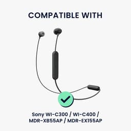 kwmobile 6x cover voor in-ear oortjes geschikt voor Sony WI-C300 / WI-C400 / MDR-XB55AP / MDR-EX155AP - Vervangende oordopjes van siliconen in wit - 3 maten — thumbnail 4