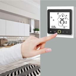 Slimme Wifi Thermostaat Programmeerbaar voor Waterverwarming met LCD Scherm en Spraakbesturing — thumbnail 3
