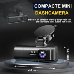 Zavio® Dashcam voor Auto - Auto Camera - Dashcam Voor en Achter Draadloos — thumbnail 5
