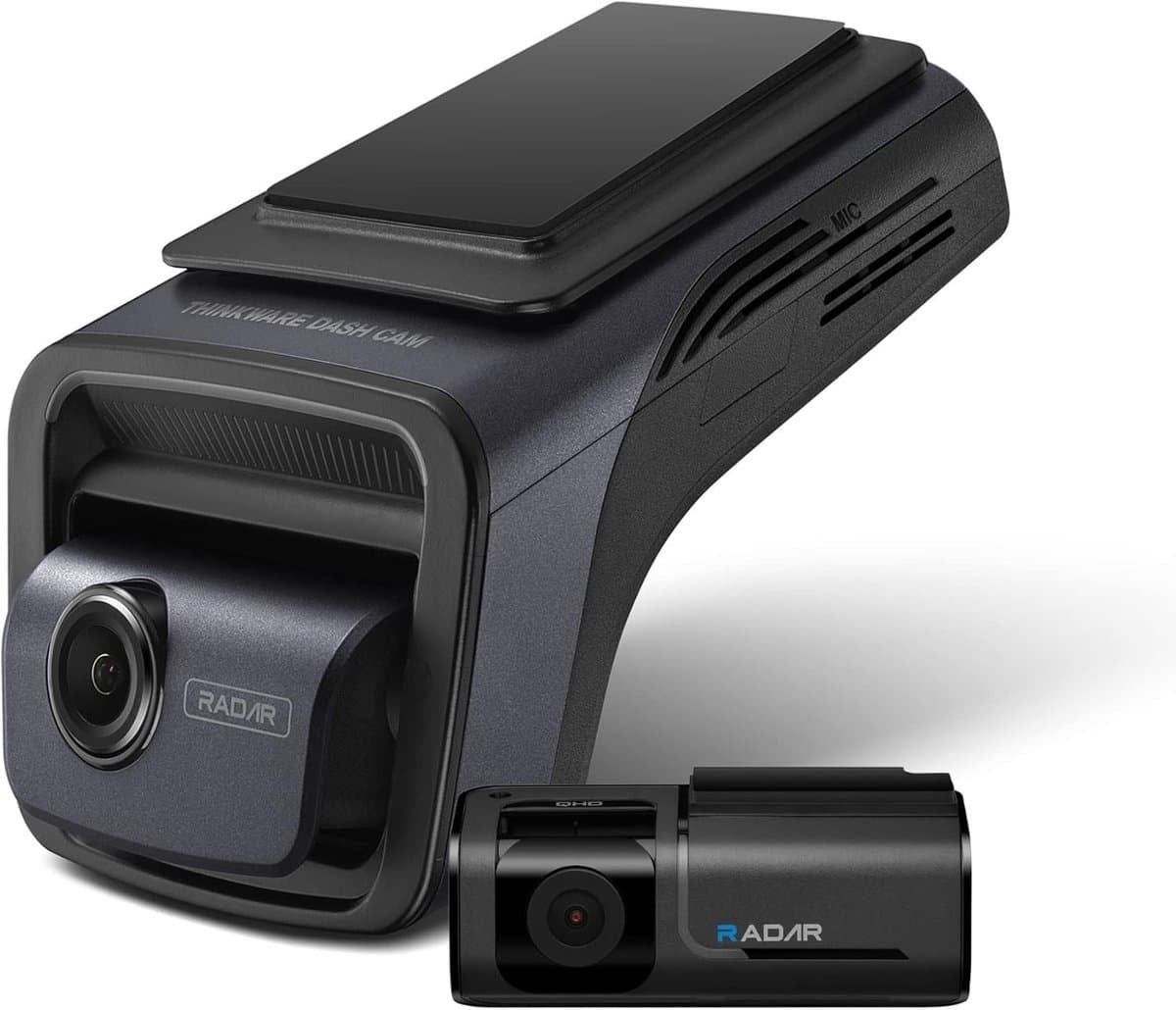 Dashcam voor auto - Rood - 4K Voor- en 2K Achtercamera - Met Super Nachtzicht en Radar Parkmodus - Met GPS en WiFi — afbeelding 1