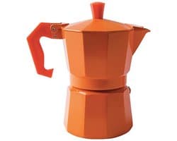 Omgoods - Oranje 1 Cup Koffiezetter - Aluminium Moka Pot