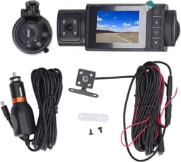 Dash Cam Recorder - Auto Camera - Rij Veiligheid - Drievoudige Camera's - 2.0 Inch IPS - Zwart — thumbnail 2