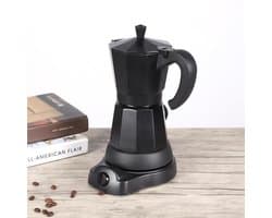 LISM-Draagbaar elektrisch koffiezetapparaat - 300 ml - Capaciteit voor 3 kopjes - Zwart