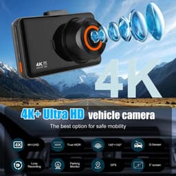 Rijrecorder Dashcam - Auto Camera - Veilig Rijden - 4K Hoge Resolutie - 3 inch IPS - Zwart — thumbnail 5