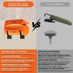 Slijper Rolgrasmaaier - Maaieronderhoud - Gazon Scherp - Universele Compatibiliteit - One Size - Oranje — thumbnail 5