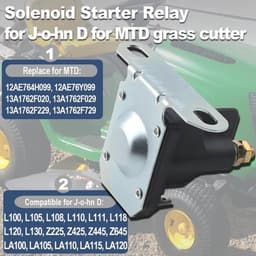 Startrelais Vervanging voor MTD/John Deere/Cub Cadet - 12 V Magneetschakelaar - Grasmaaier - Gazontractor - Compatibel met diverse modellen — thumbnail 5