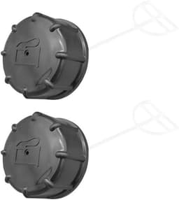 Brandstofdeksel 4-takt - Kunststof - 2-pack - Zwart - Grasmaaieronderdelen - Afmetingen 5 x 3,5 cm - Slijtvast - Tankdeksel — thumbnail 1