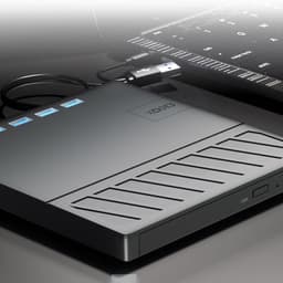 Externe Schijf Drives - Dvd Brander Lezer - Data Overzetten - 7 Poorten Hub - 14.2 cm - Zwart — thumbnail 3