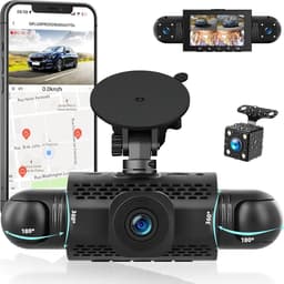 360° Dashcam Auto - 4 Kanalen - Nachtzicht - G-Sensor - Voor Veilig Autorijden — thumbnail 1
