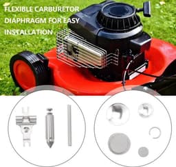 Carburettorkit 1 Set - Compatibel met Walbro/Husqvarna - Kunststof/Papier/IJzer - Flexibel Membraan - Grasmaaier/Kettingzaag - Carburateurkit — thumbnail 5